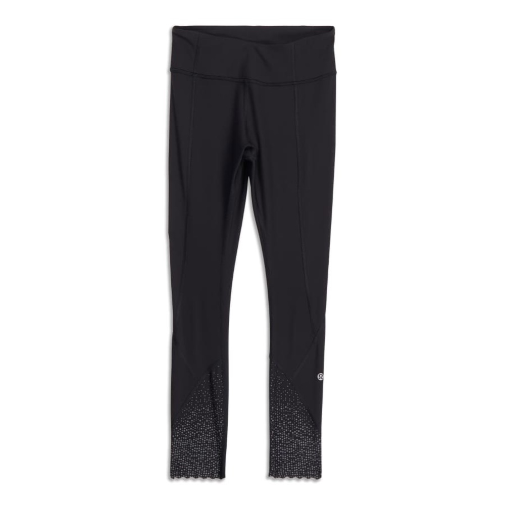 NWOT lululemon Tight Stuff High-Rise Tight Reflective, Scalloped Edge Size 6